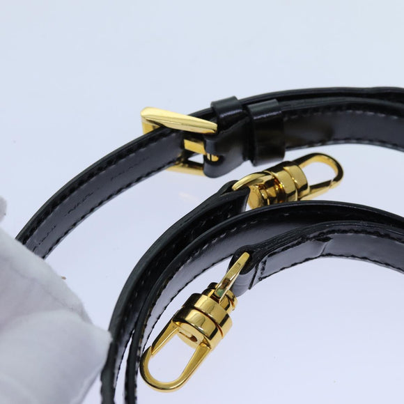 BVLGARI Hand Bag Leather 2way Black Auth ar11750