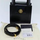 BVLGARI Hand Bag Leather 2way Black Auth ar11750-12