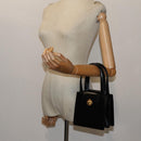 BVLGARI Hand Bag Leather 2way Black Auth ar11750-26