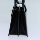 BVLGARI Hand Bag Leather 2way Black Auth ar11750-3