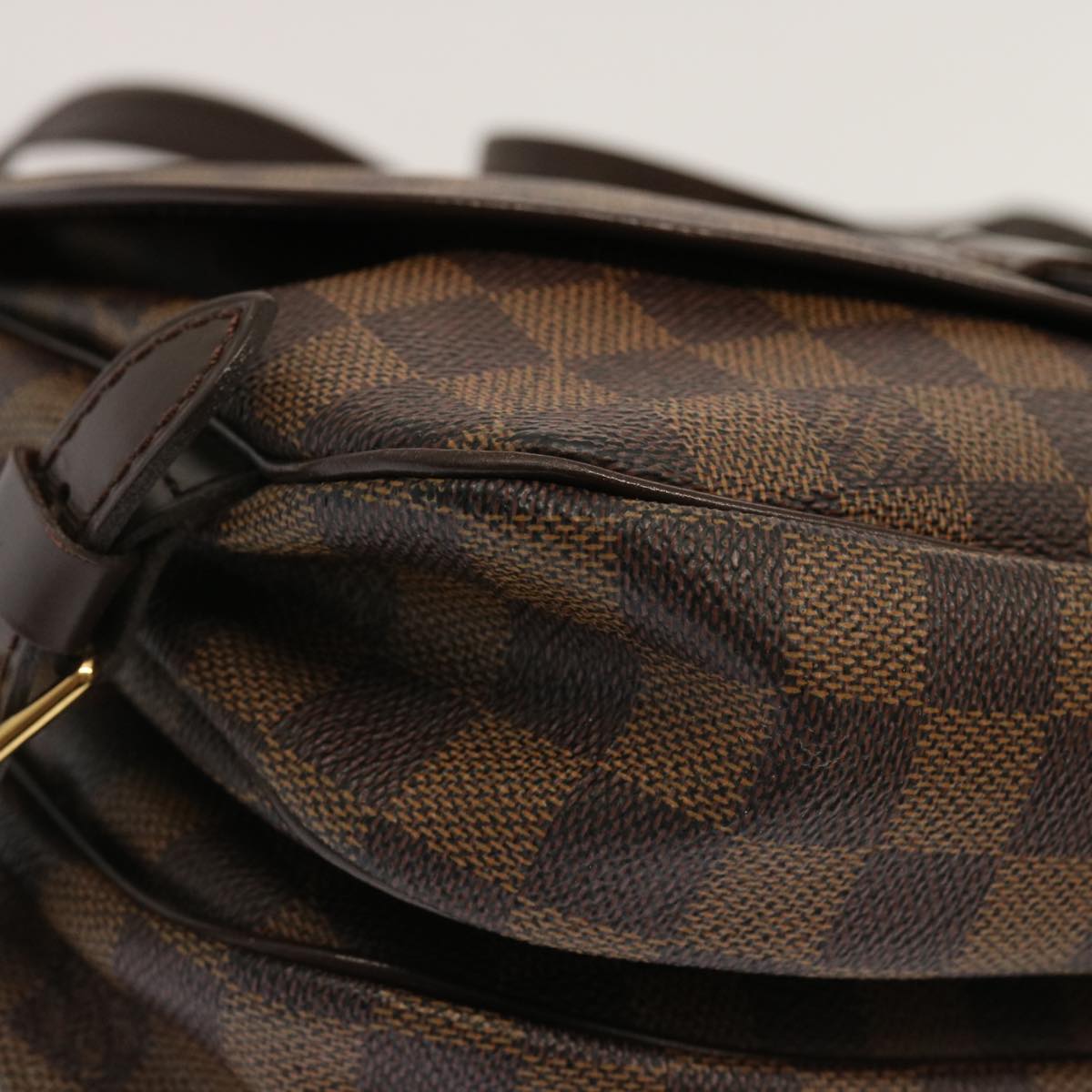 LOUIS VUITTON Damier Ebene Saumur 30 Shoulder Bag N48081 LV Auth ar11752