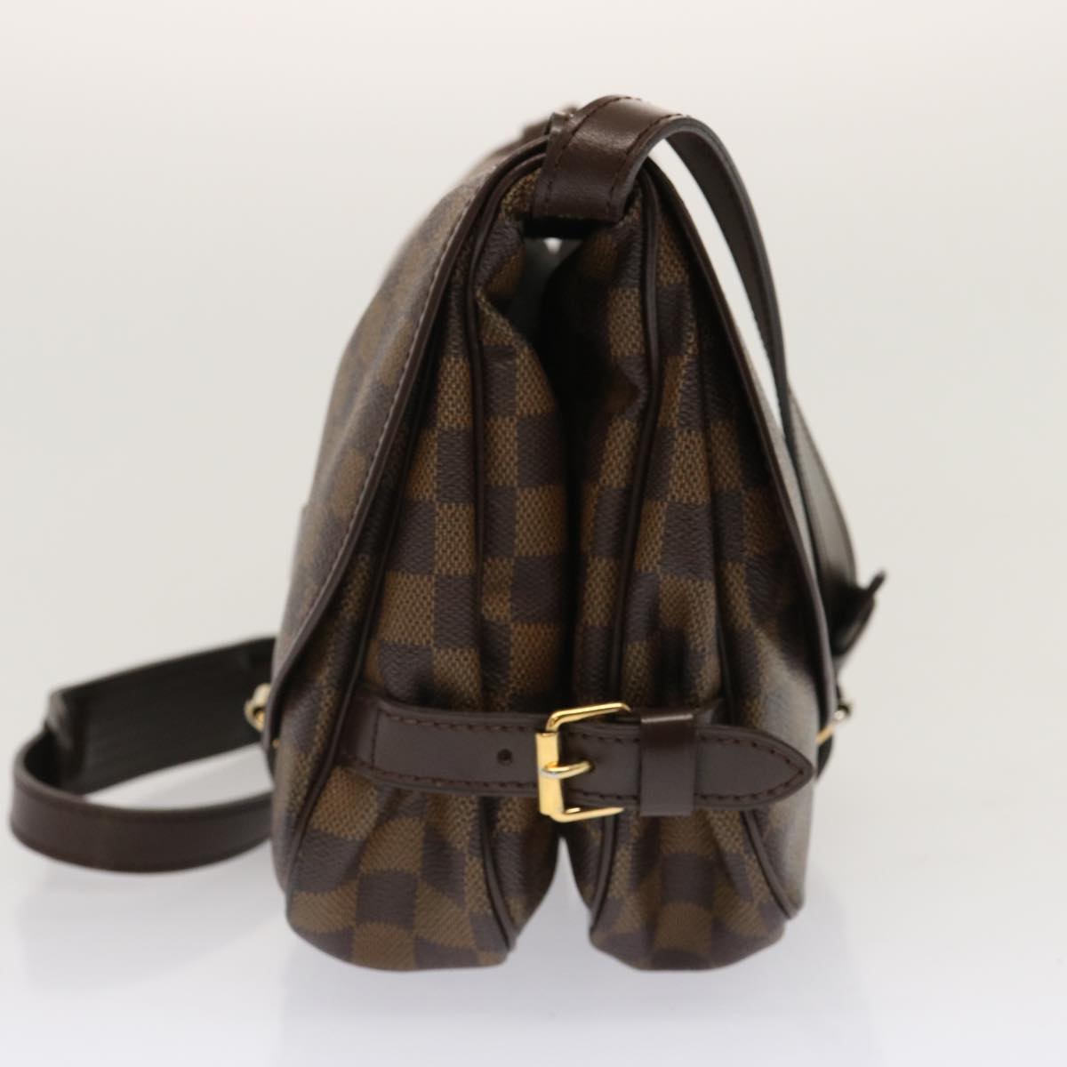 LOUIS VUITTON Damier Ebene Saumur 30 Shoulder Bag N48081 LV Auth ar11752