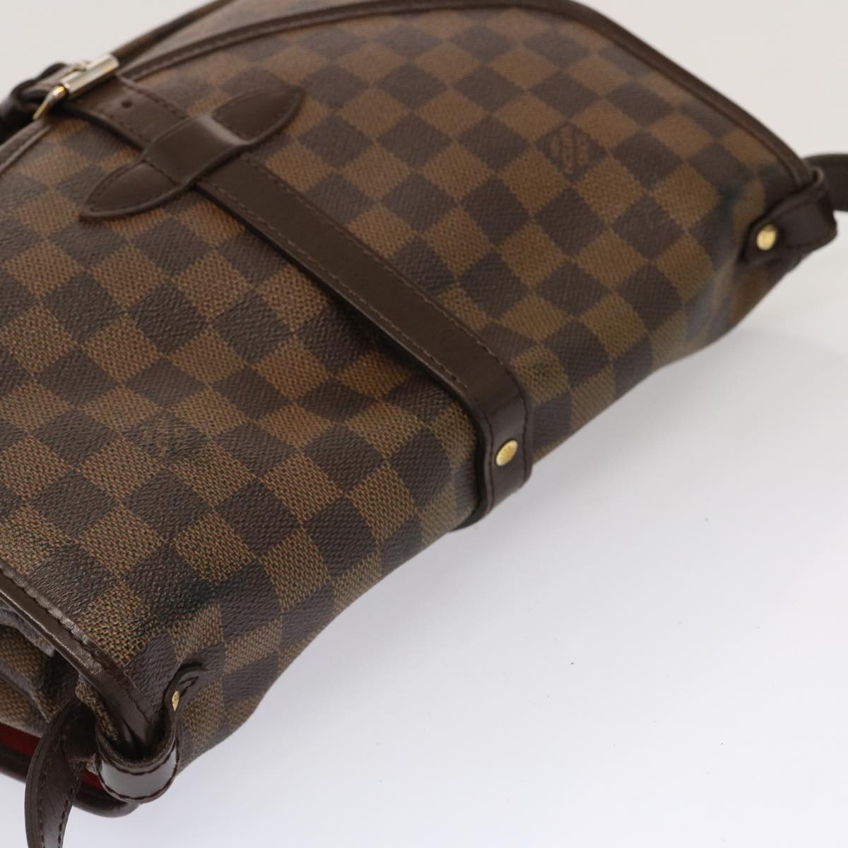 LOUIS VUITTON Damier Ebene Saumur 30 Shoulder Bag N48081 LV Auth ar11752