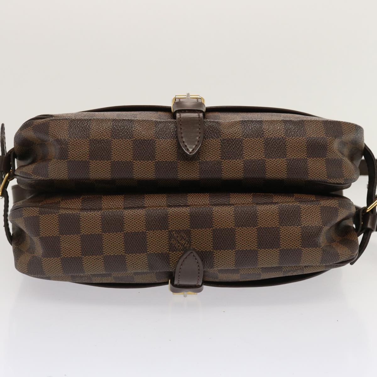 LOUIS VUITTON Damier Ebene Saumur 30 Shoulder Bag N48081 LV Auth ar11752