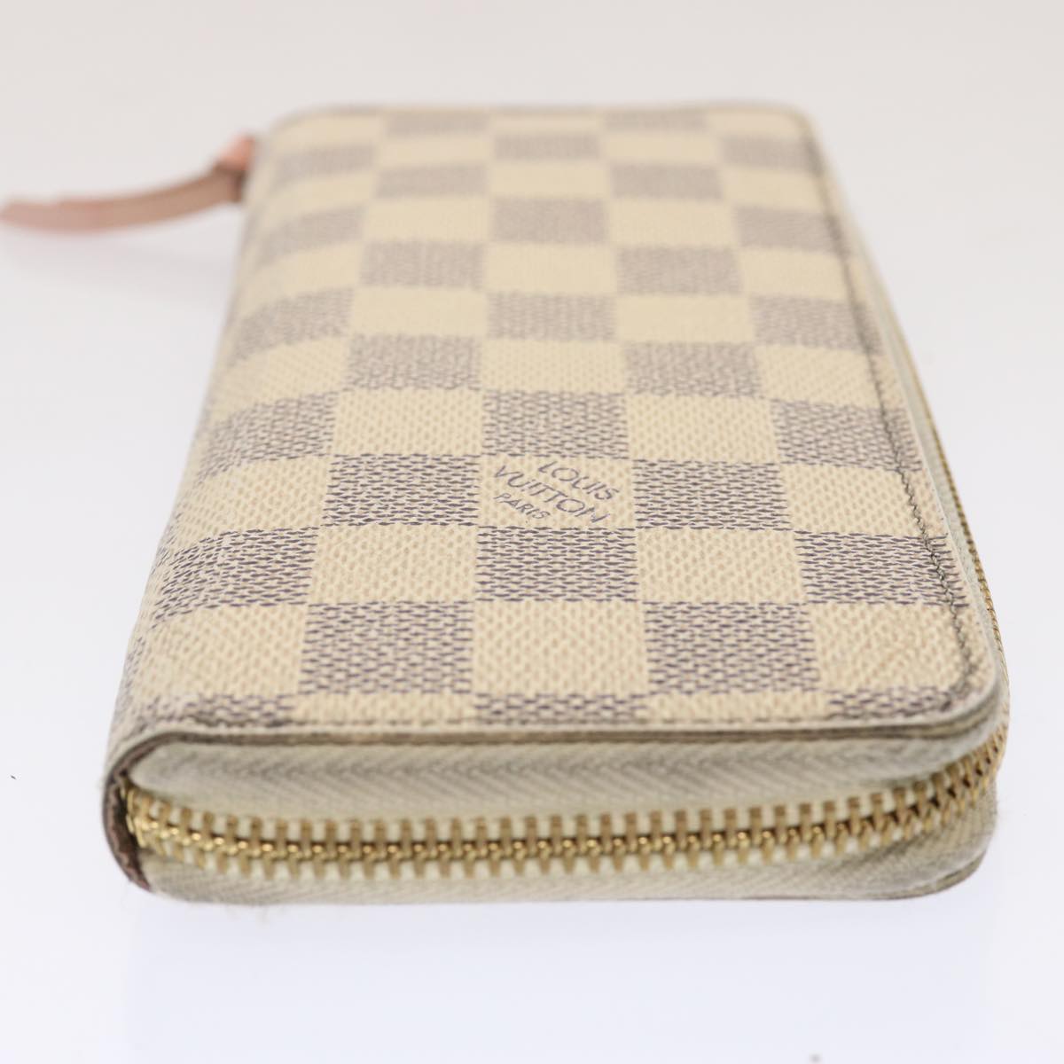 LOUIS VUITTON Damier Azur Portefeuille Clemence Long Wallet N61264 Auth ar11756