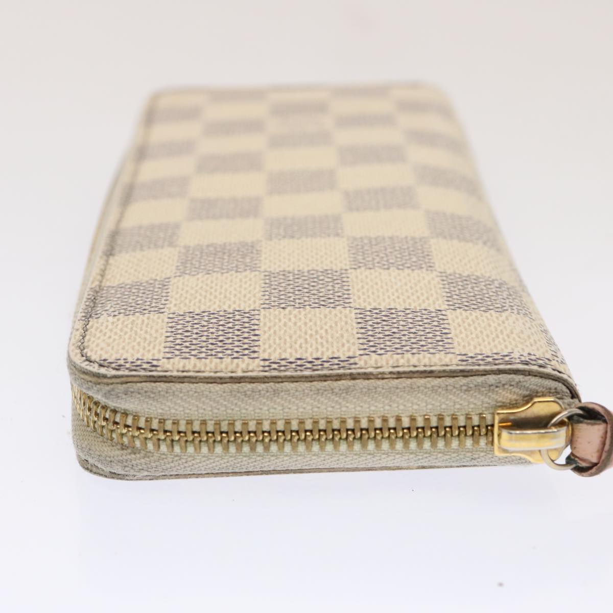 LOUIS VUITTON Damier Azur Portefeuille Clemence Long Wallet N61264 Auth ar11756