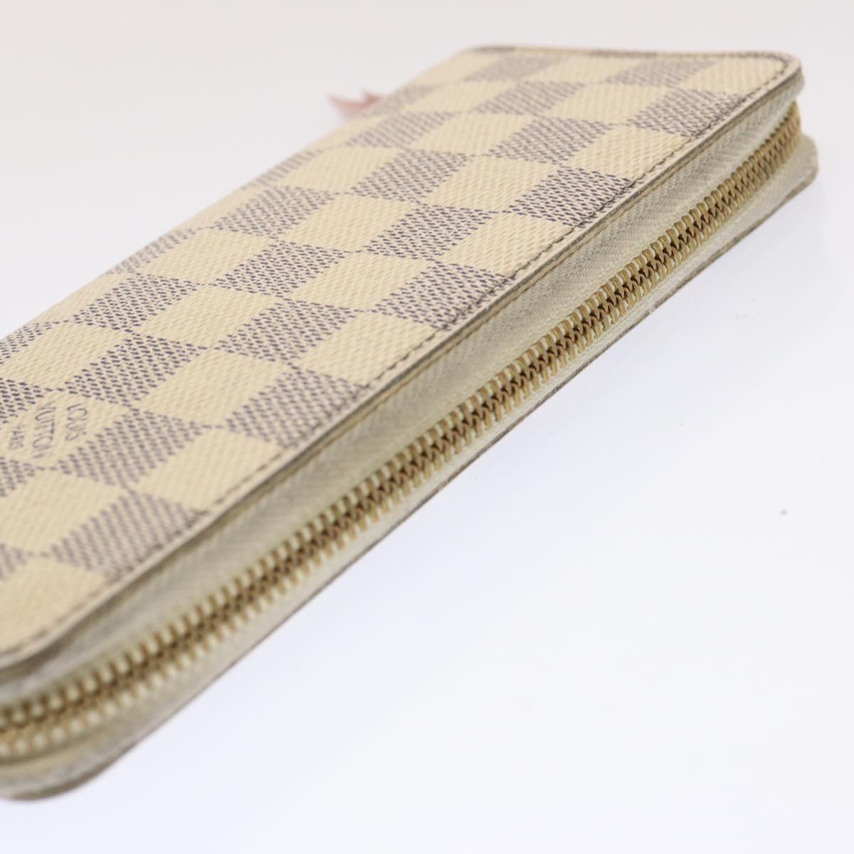 LOUIS VUITTON Damier Azur Portefeuille Clemence Long Wallet N61264 Auth ar11756