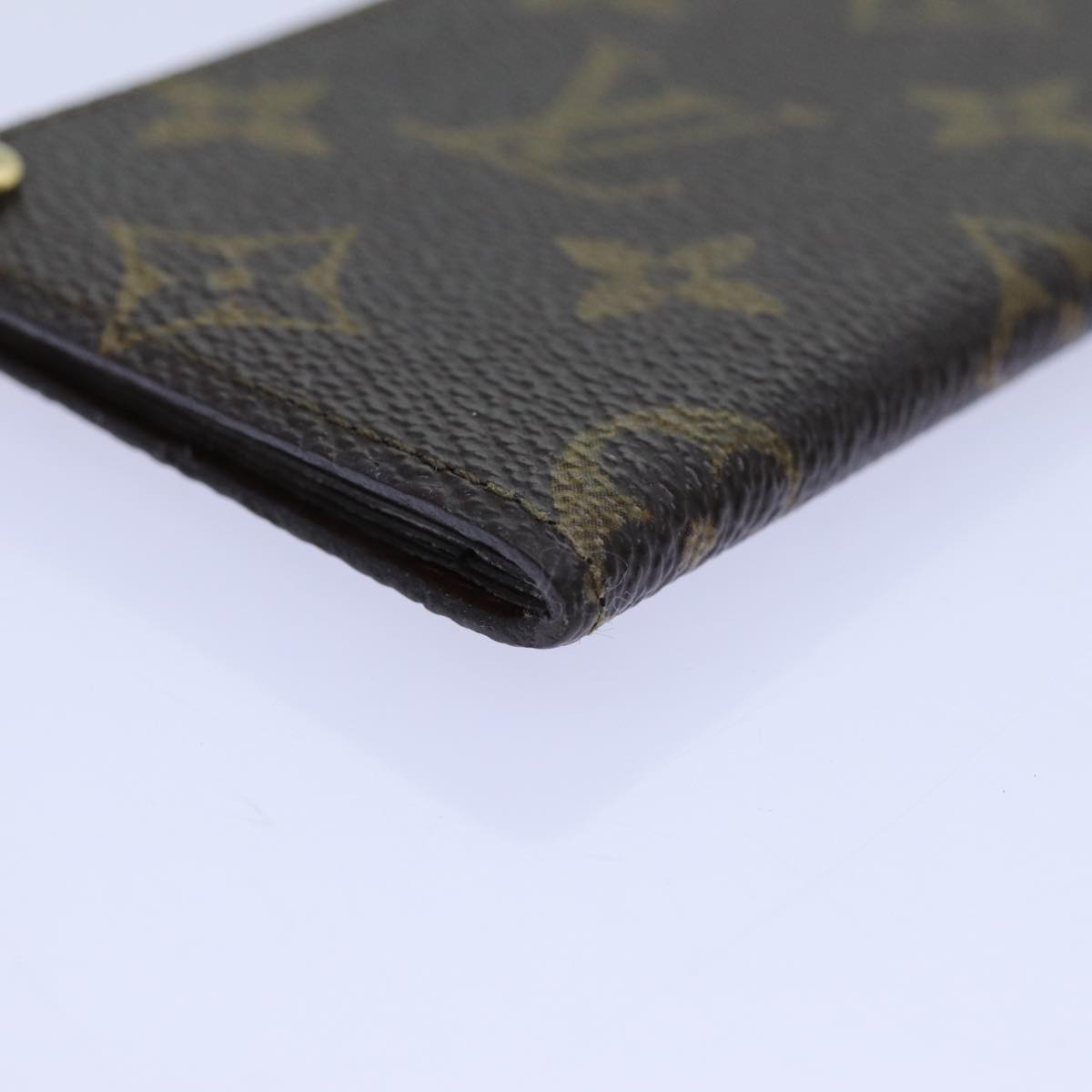 LOUIS VUITTON Monogram Porte Cartes Credit Pression Case M60937 LV Auth ar11758