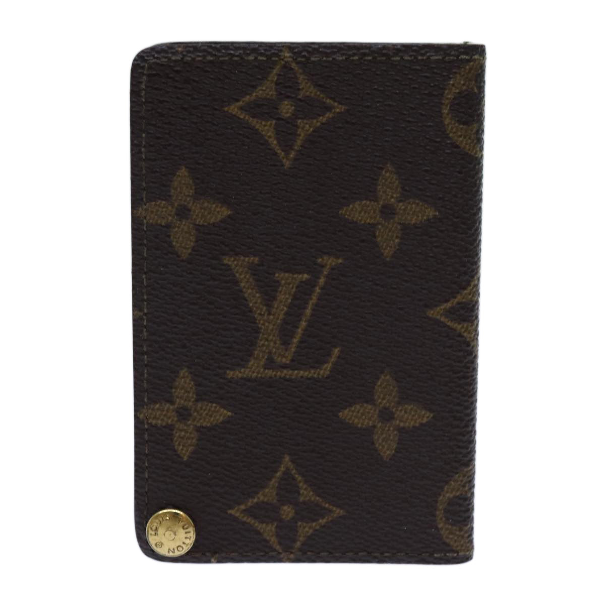 LOUIS VUITTON Monogram Porte Cartes Credit Pression Case M60937 LV Auth ar11758 - 0