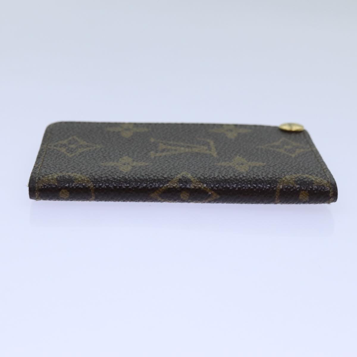 LOUIS VUITTON Monogram Porte Cartes Credit Pression Case M60937 LV Auth ar11758