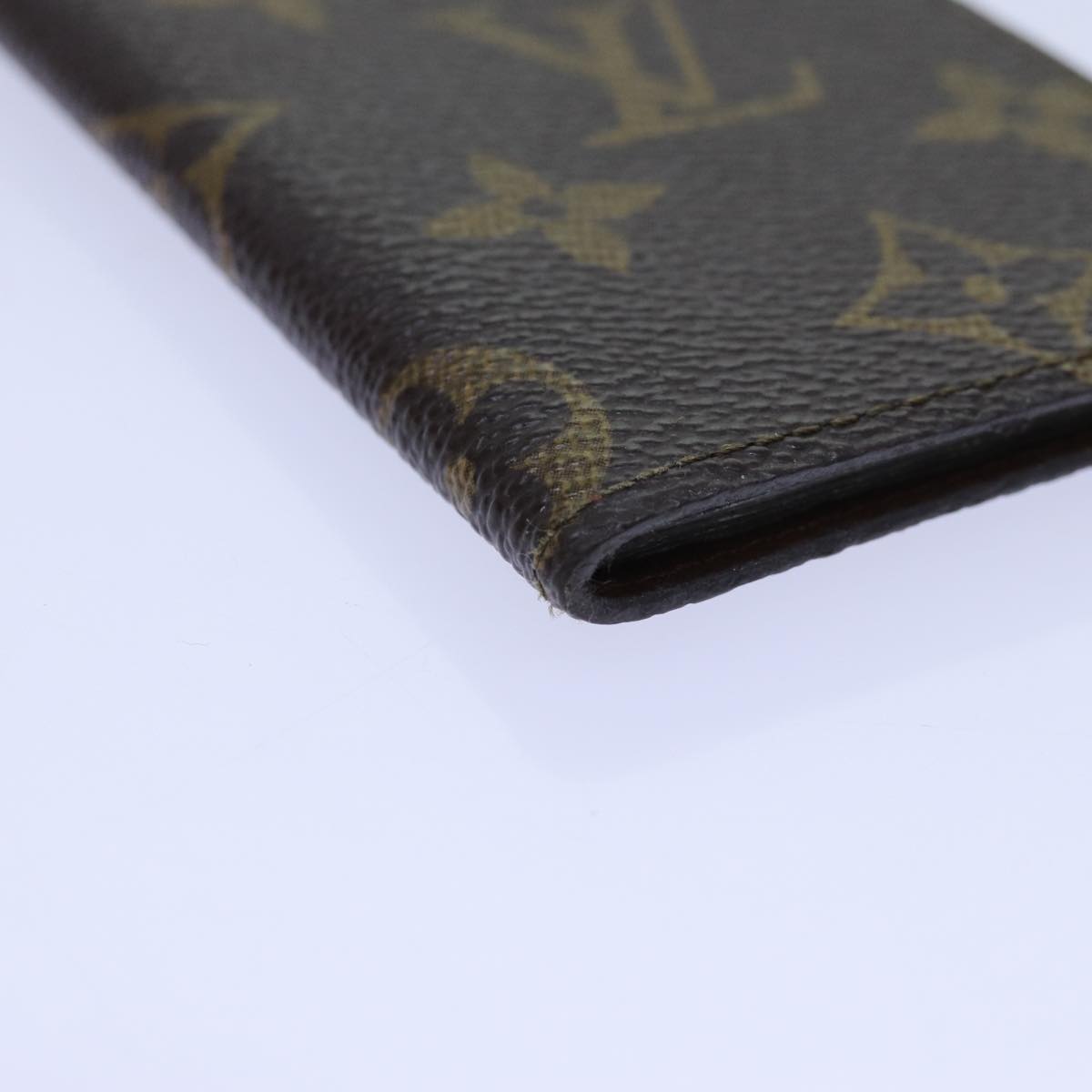 LOUIS VUITTON Monogram Porte Cartes Credit Pression Case M60937 LV Auth ar11758