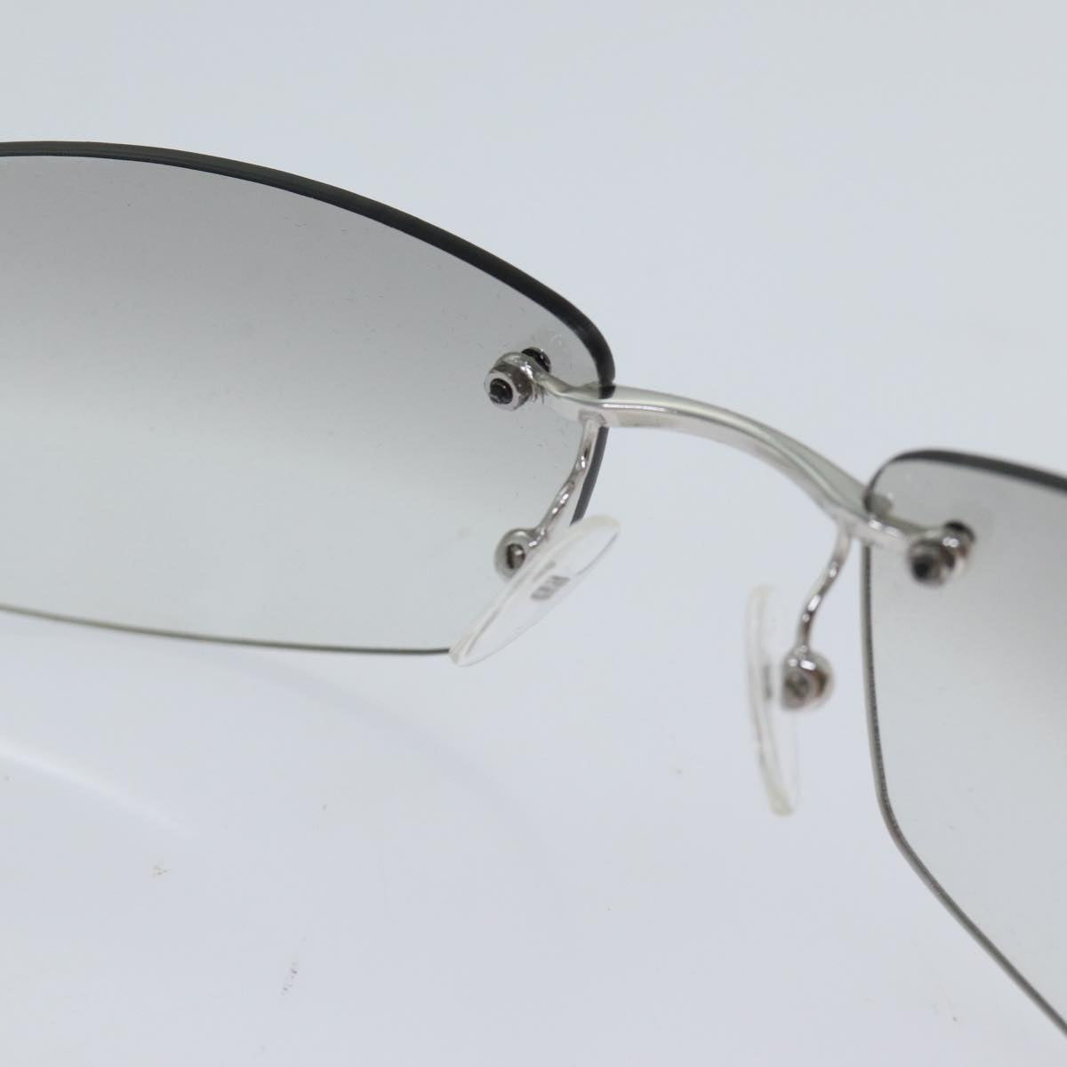 GUCCI Sunglasses Silver Auth ar11760