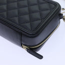 CHANEL Chain CC Figly Mini Shoulder Bag Calf Skin Black A84452 CC Auth ar11762SAV-17