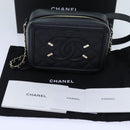CHANEL Chain CC Figly Mini Shoulder Bag Calf Skin Black A84452 CC Auth ar11762SAV-12