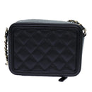 CHANEL Chain CC Figly Mini Shoulder Bag Calf Skin Black A84452 CC Auth ar11762SAV-2