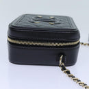 CHANEL Chain CC Figly Mini Shoulder Bag Calf Skin Black A84452 CC Auth ar11762SAV-4