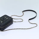 CHANEL Chain CC Figly Mini Shoulder Bag Calf Skin Black A84452 CC Auth ar11762SAV-14