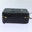 CHANEL Chain CC Figly Mini Shoulder Bag Calf Skin Black A84452 CC Auth ar11762SAV-5