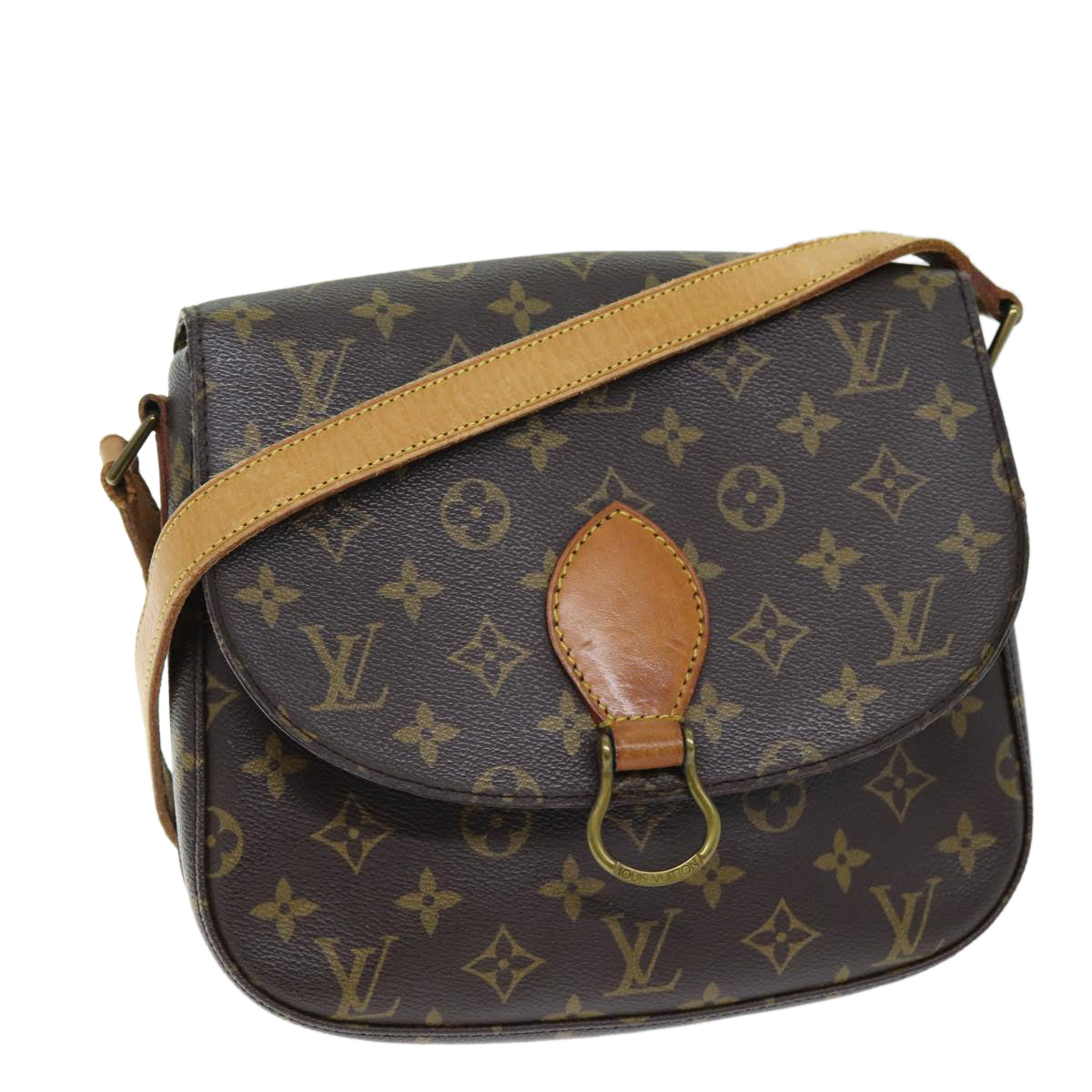 LOUIS VUITTON Monogram Saint Cloud GM Shoulder Bag M51242 LV Auth ar11775B