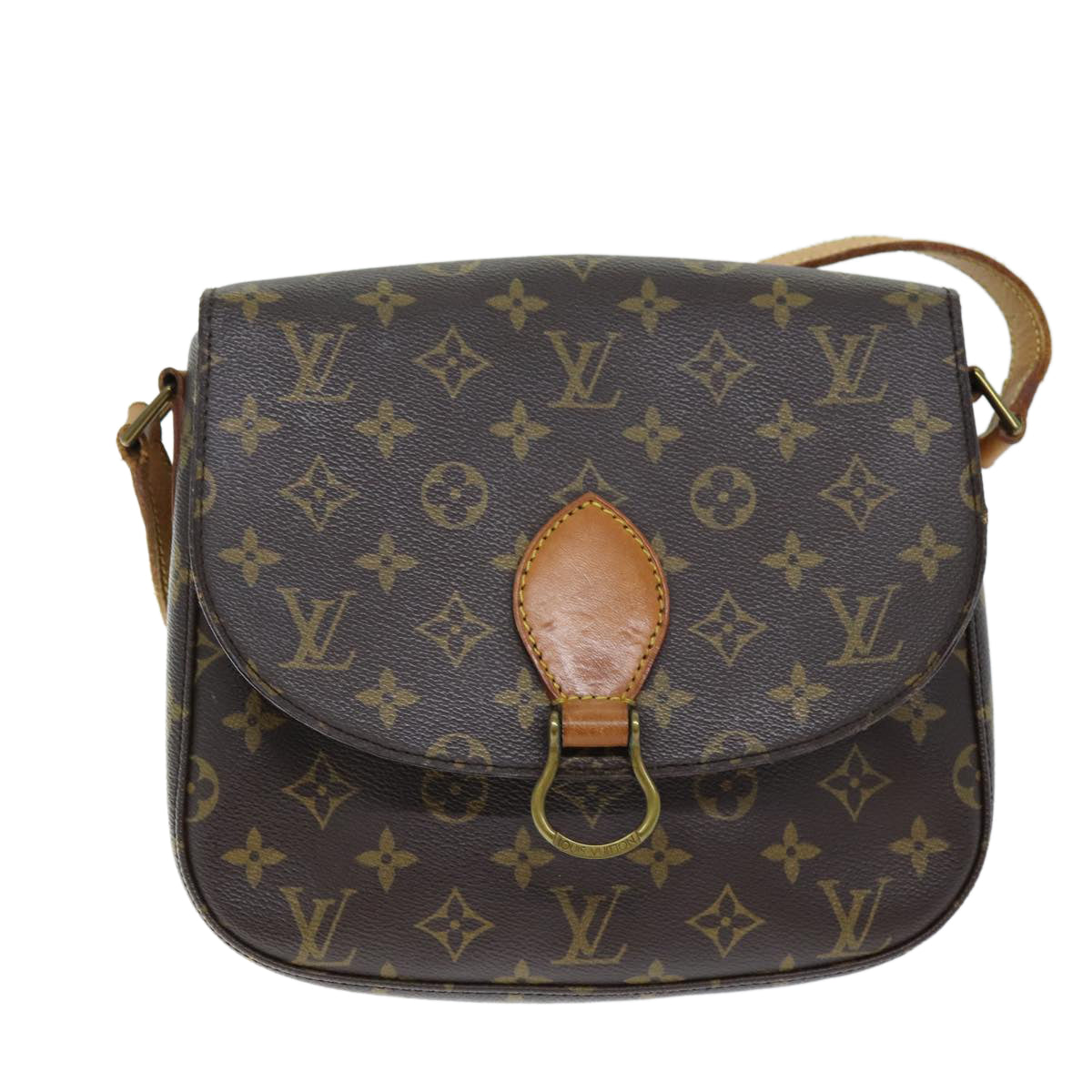 LOUIS VUITTON Monogram Saint Cloud GM Shoulder Bag M51242 LV Auth ar11775B