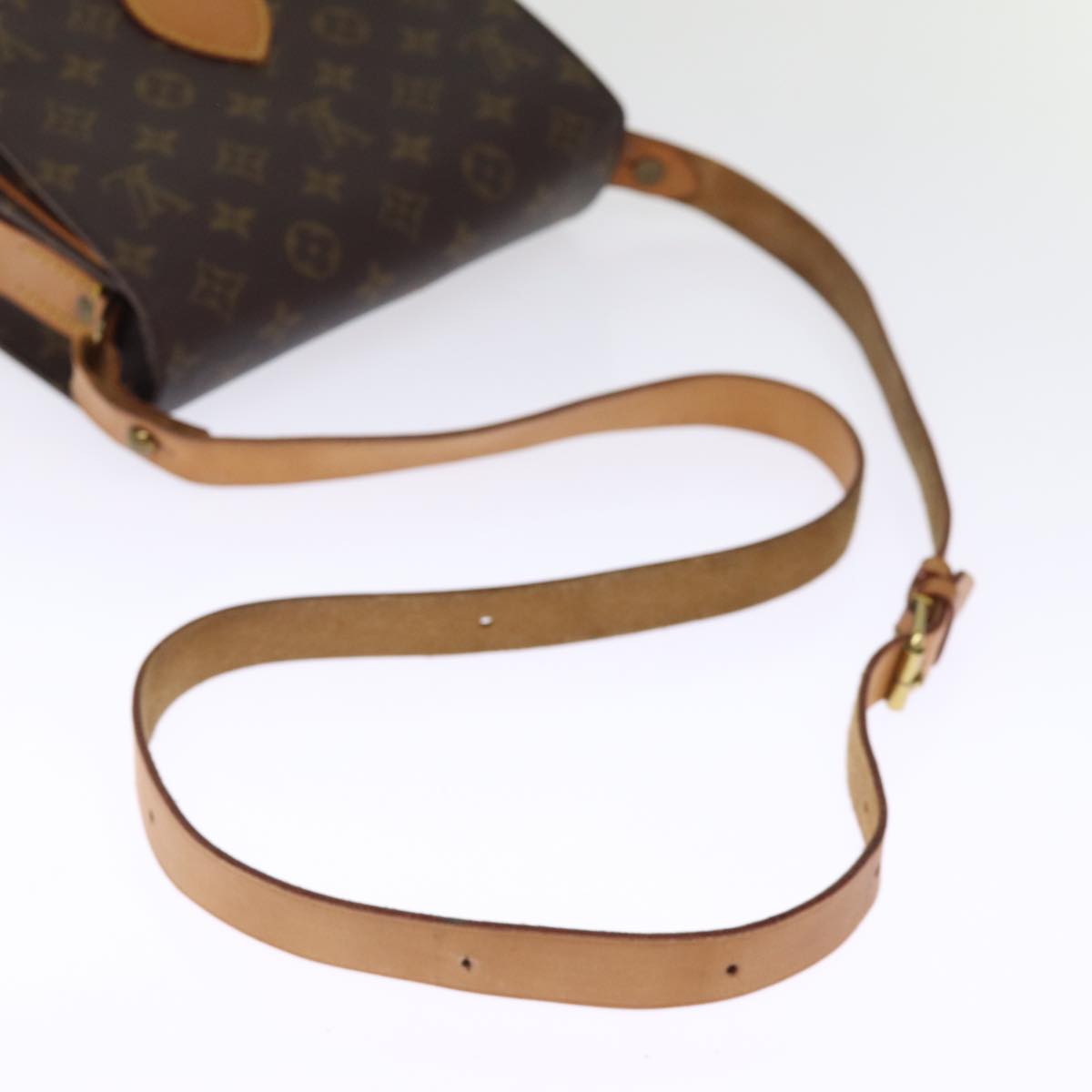 LOUIS VUITTON Monogram Cartouchiere MM Shoulder Bag M51253 LV Auth ar11779B