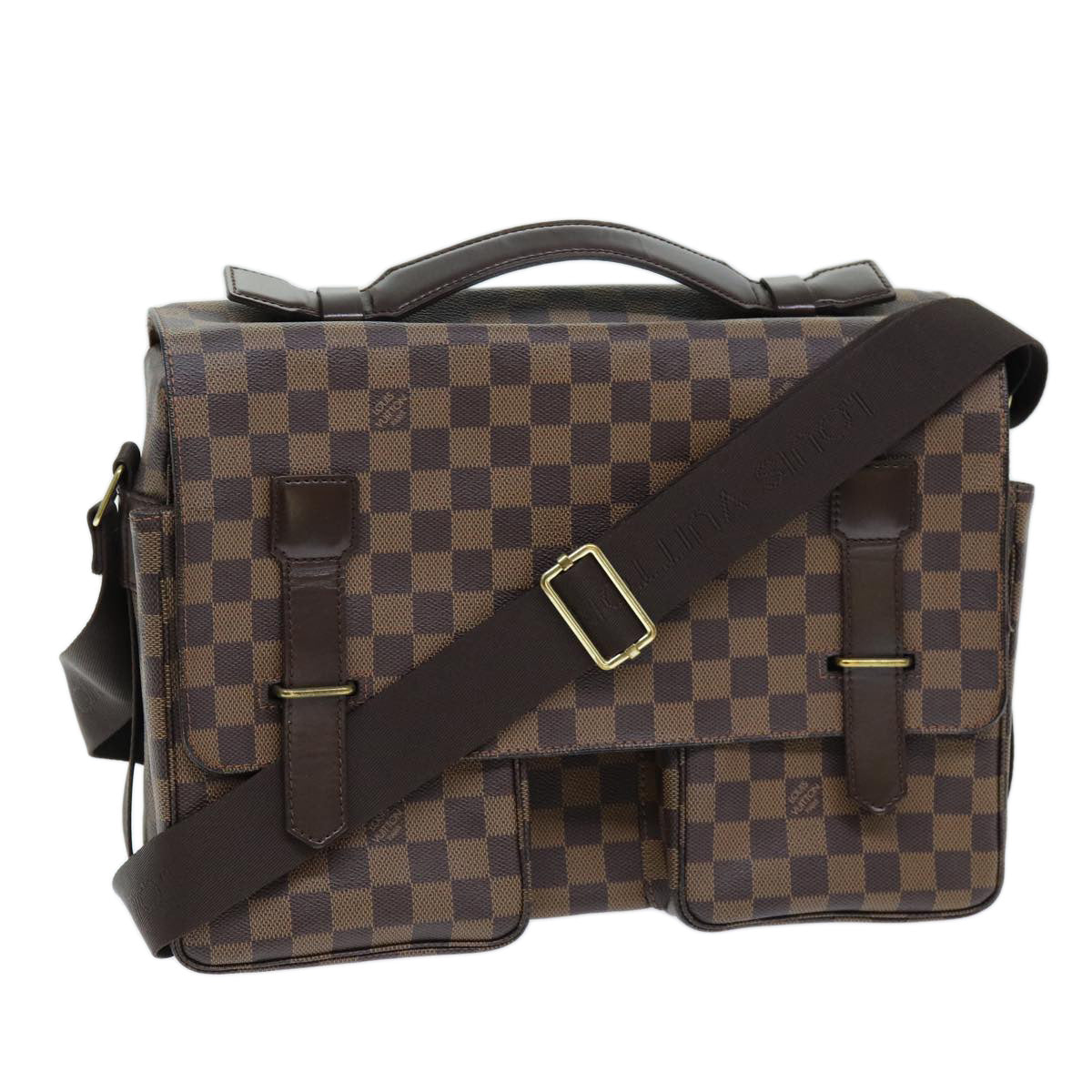 LOUIS VUITTON Damier Ebene Broadway Shoulder Bag N42270 LV Auth ar11780B