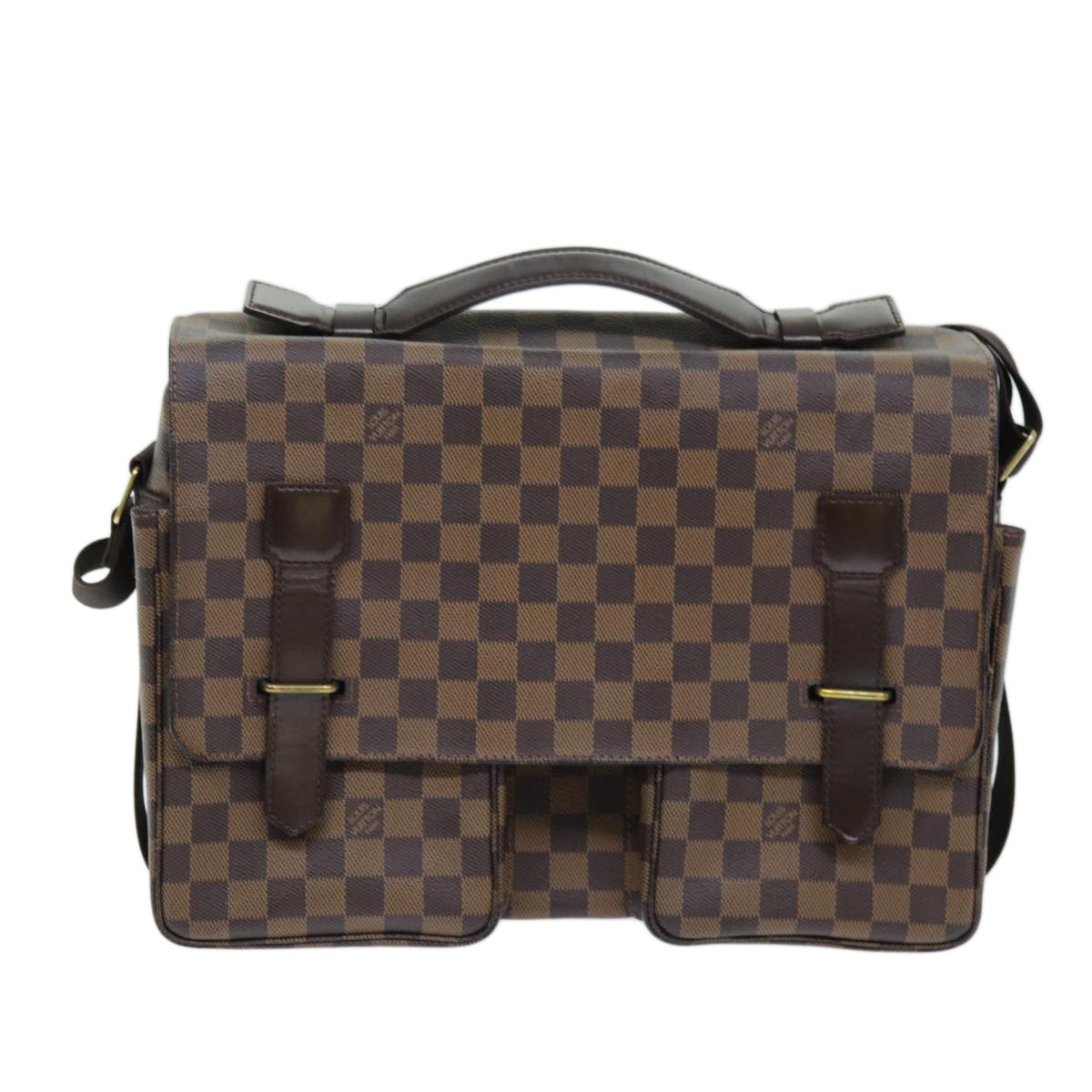 LOUIS VUITTON Damier Ebene Broadway Shoulder Bag N42270 LV Auth ar11780B