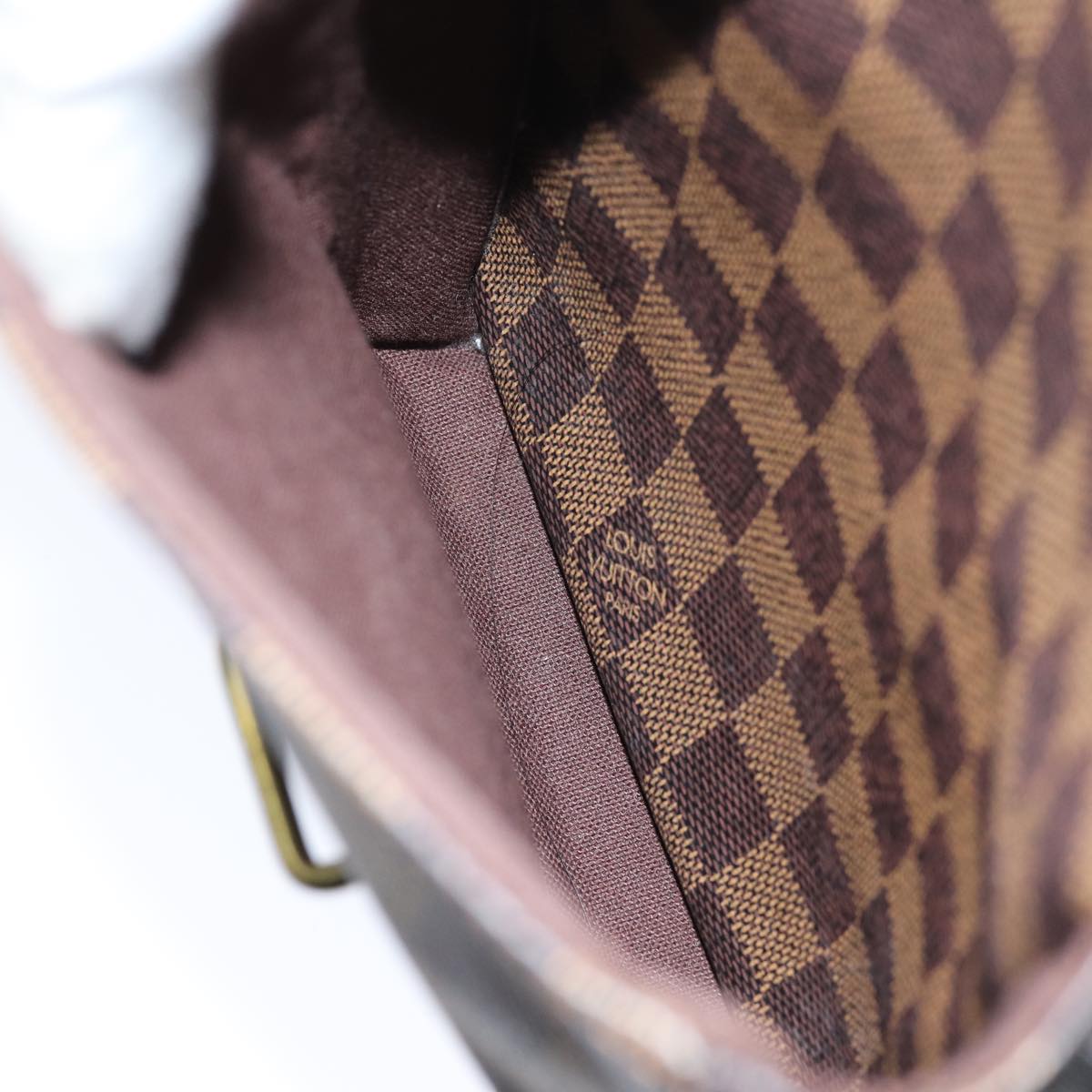 LOUIS VUITTON Damier Ebene Broadway Shoulder Bag N42270 LV Auth ar11780B