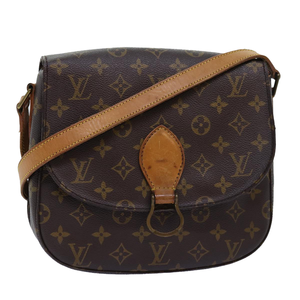 LOUIS VUITTON Monogram Saint Cloud GM Shoulder Bag M51242 LV Auth ar11797B