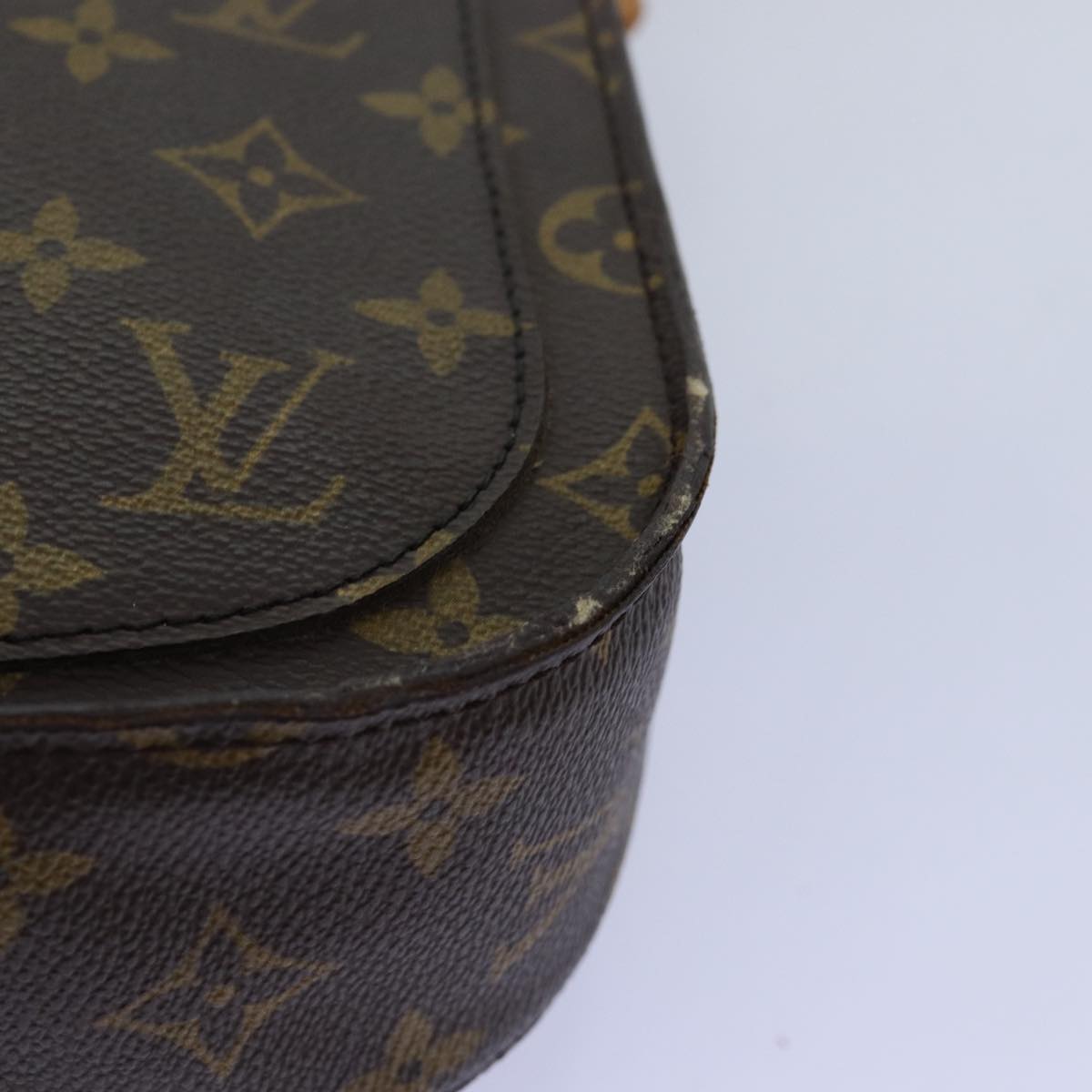 LOUIS VUITTON Monogram Saint Cloud GM Shoulder Bag M51242 LV Auth ar11797B