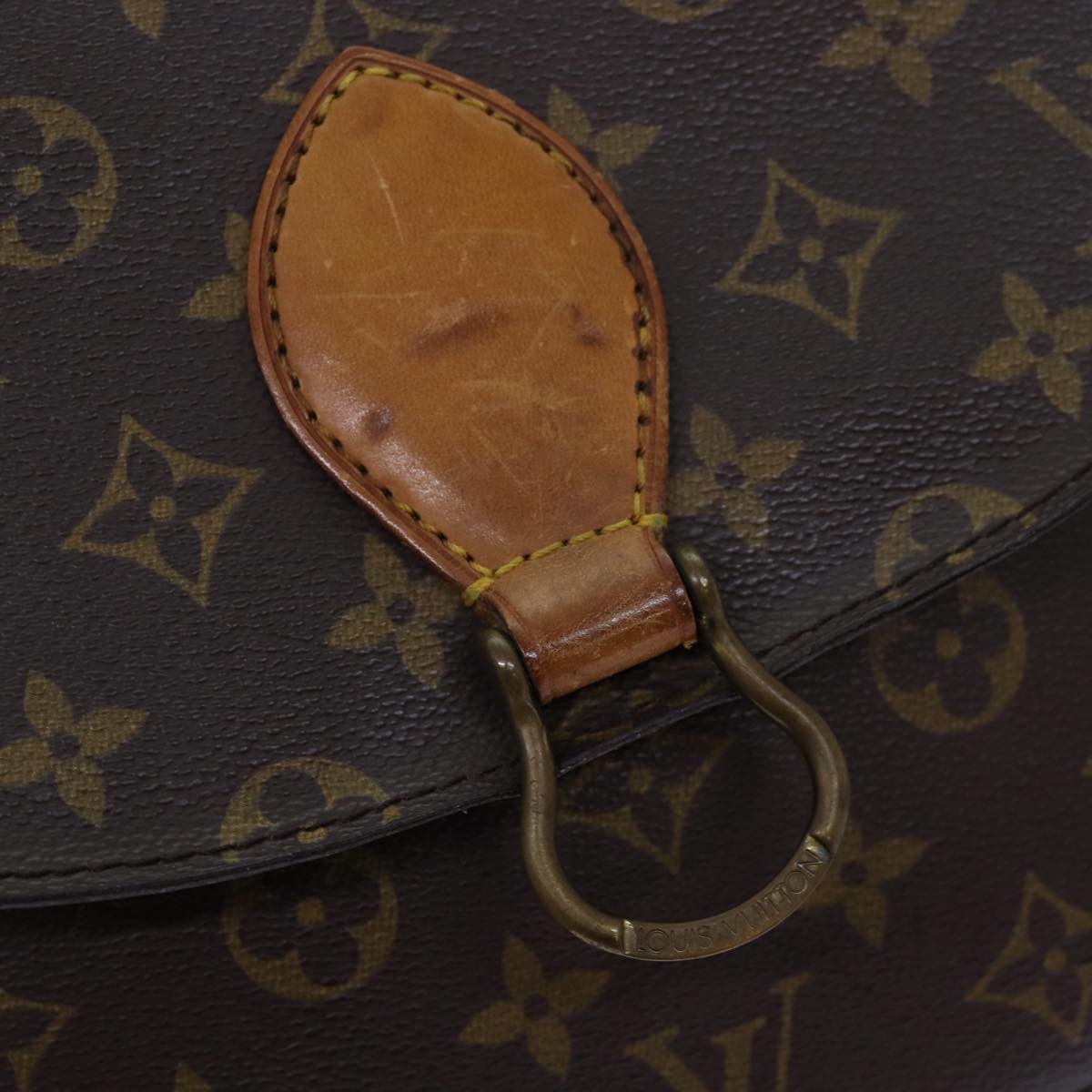 LOUIS VUITTON Monogram Saint Cloud GM Shoulder Bag M51242 LV Auth ar11797B