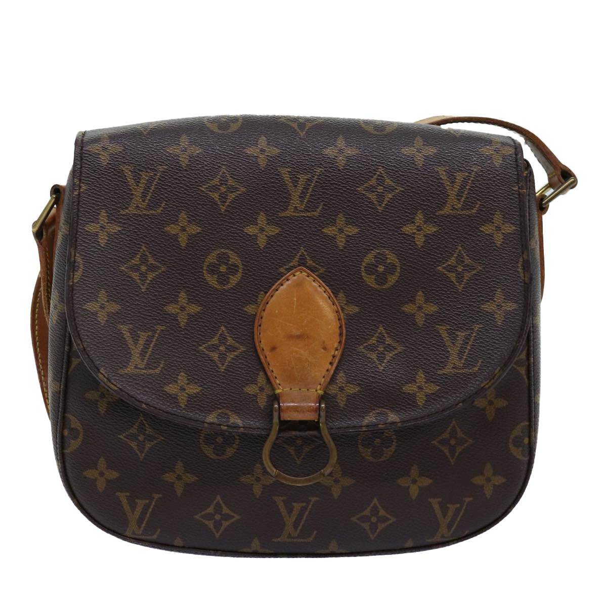 LOUIS VUITTON Monogram Saint Cloud GM Shoulder Bag M51242 LV Auth ar11797B