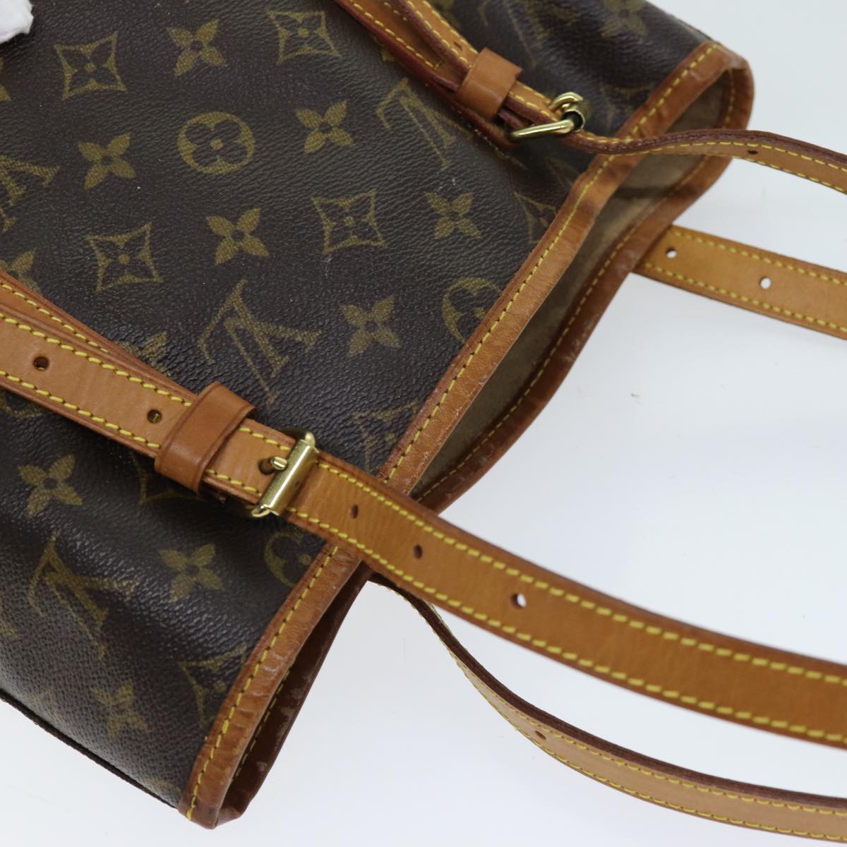 LOUIS VUITTON Monogram Bucket GM Shoulder Bag M42236 LV Auth ar11808B