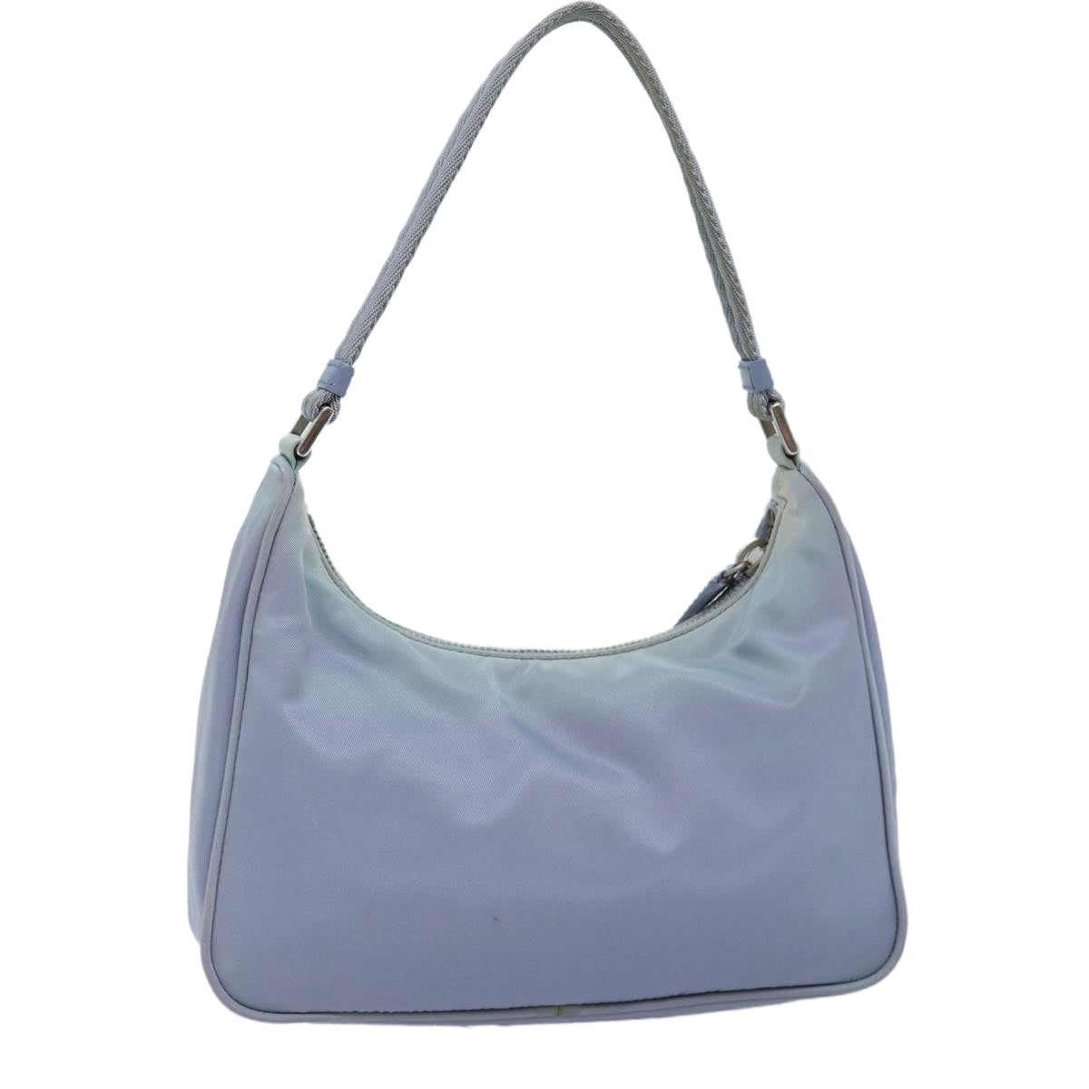 PRADA Hand Bag Nylon Blue Auth ar11814B