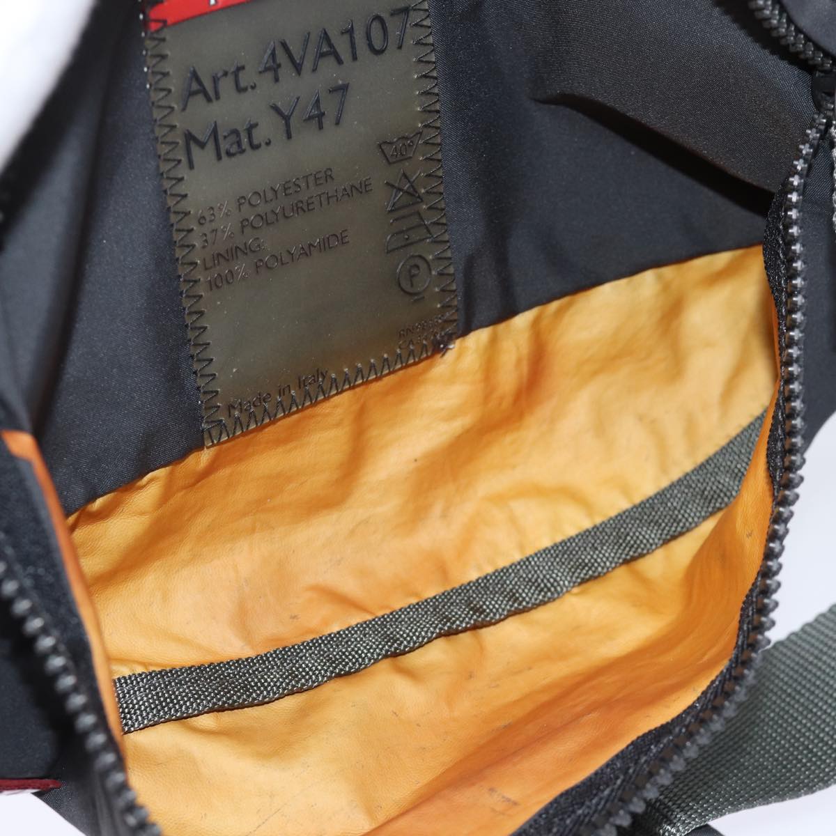PRADA Sports Waist bag Nylon Gray Auth ar11818