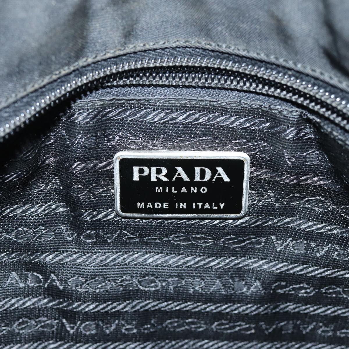 PRADA Shoulder Bag Nylon Black Auth ar11819