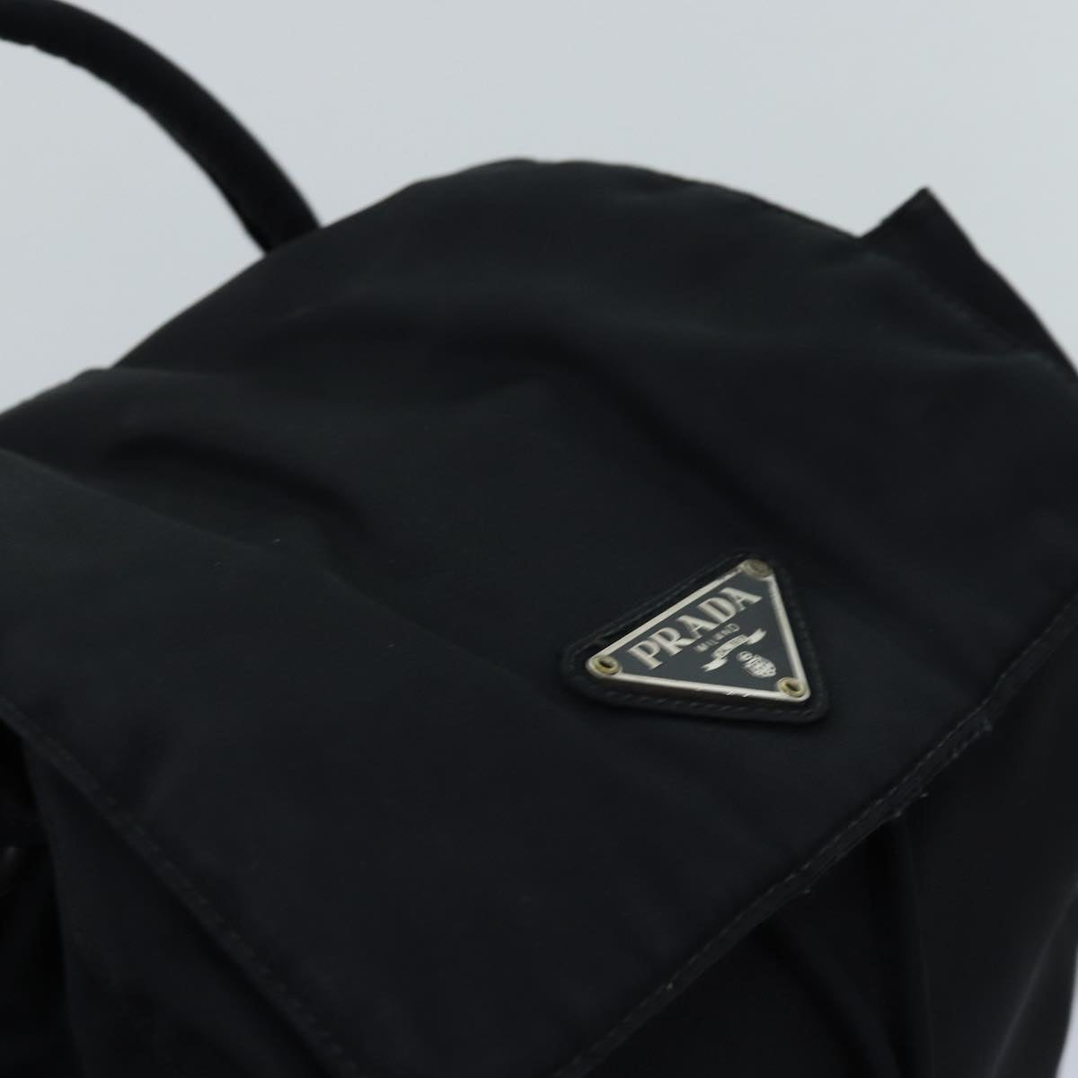 PRADA Backpack Nylon Black Auth ar11820