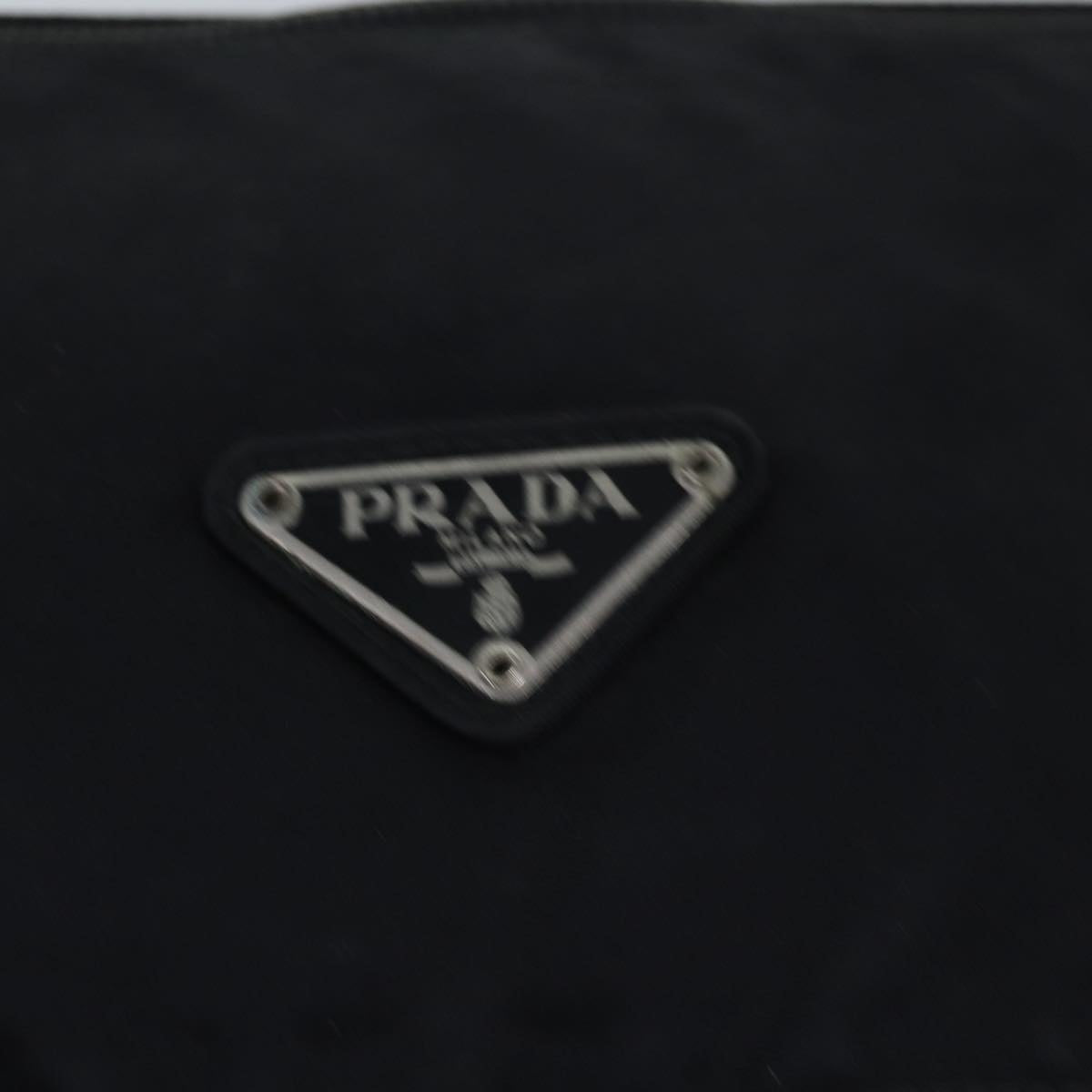 PRADA Shoulder Bag Nylon Black Auth ar11822