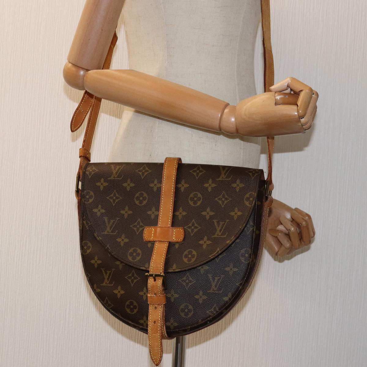 LOUIS VUITTON Monogram Chantilly GM Shoulder Bag M51232 LV Auth ar11834