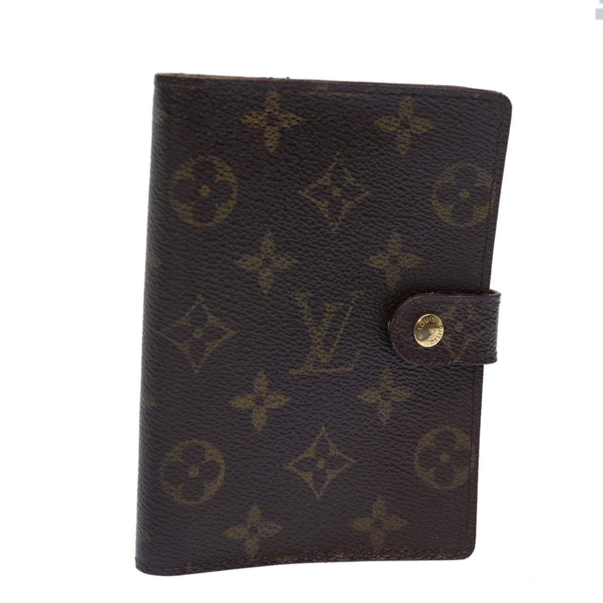 LOUIS VUITTON Monogram Agenda PM Day Planner Cover R20005 LV Auth ar11837