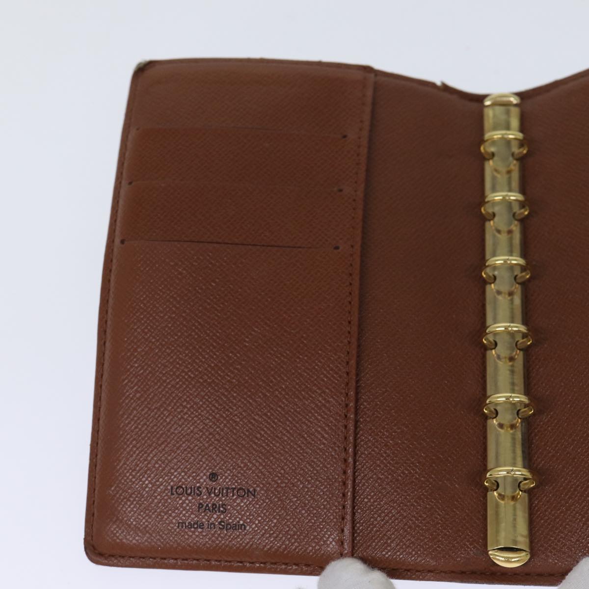 LOUIS VUITTON Monogram Agenda PM Day Planner Cover R20005 LV Auth ar11837