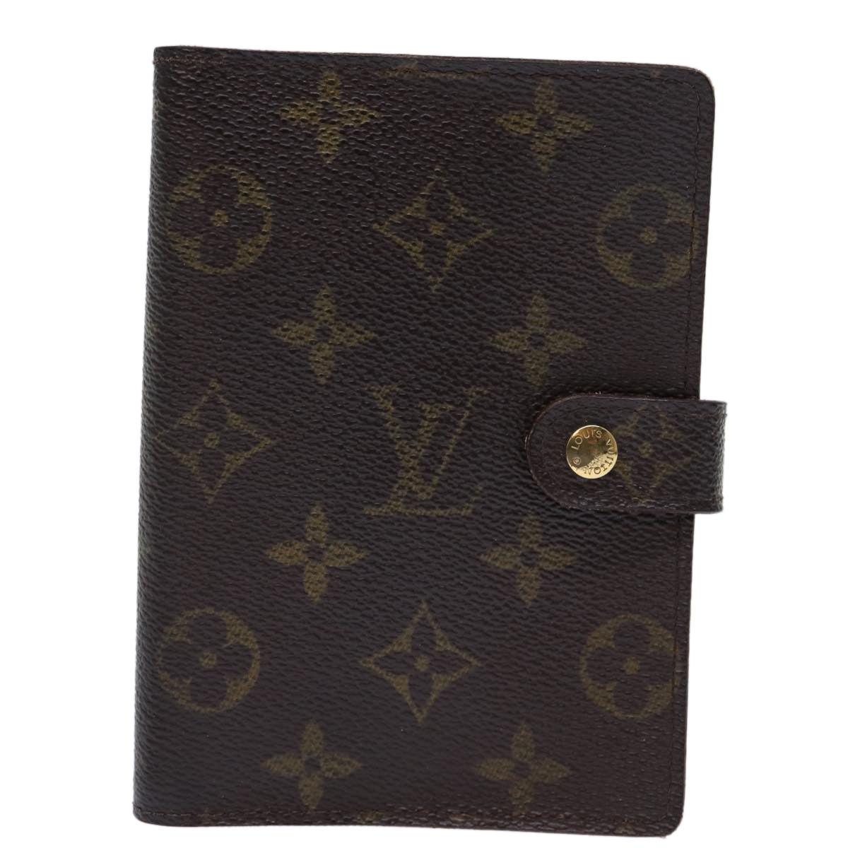 LOUIS VUITTON Monogram Agenda PM Day Planner Cover R20005 LV Auth ar11837