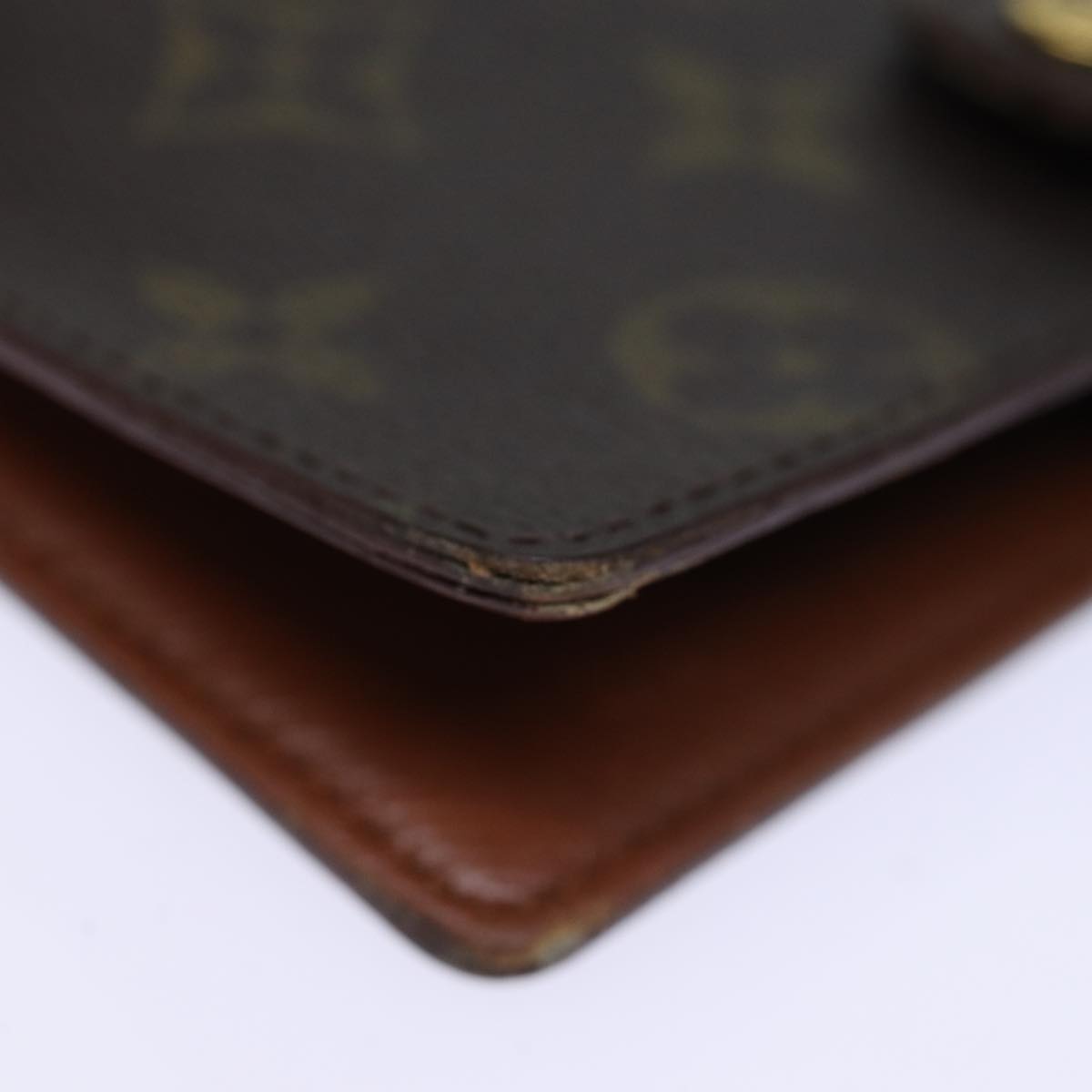 LOUIS VUITTON Monogram Agenda PM Day Planner Cover R20005 LV Auth ar11837