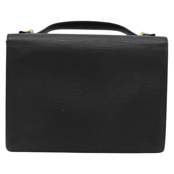 LOUIS VUITTON Epi Monceau 28 Hand Bag Black M52122 LV Auth ar11841