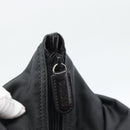 GUCCI Bamboo Hand Bag Nylon Gray 002 2854 0412 5 Auth ar11843-11