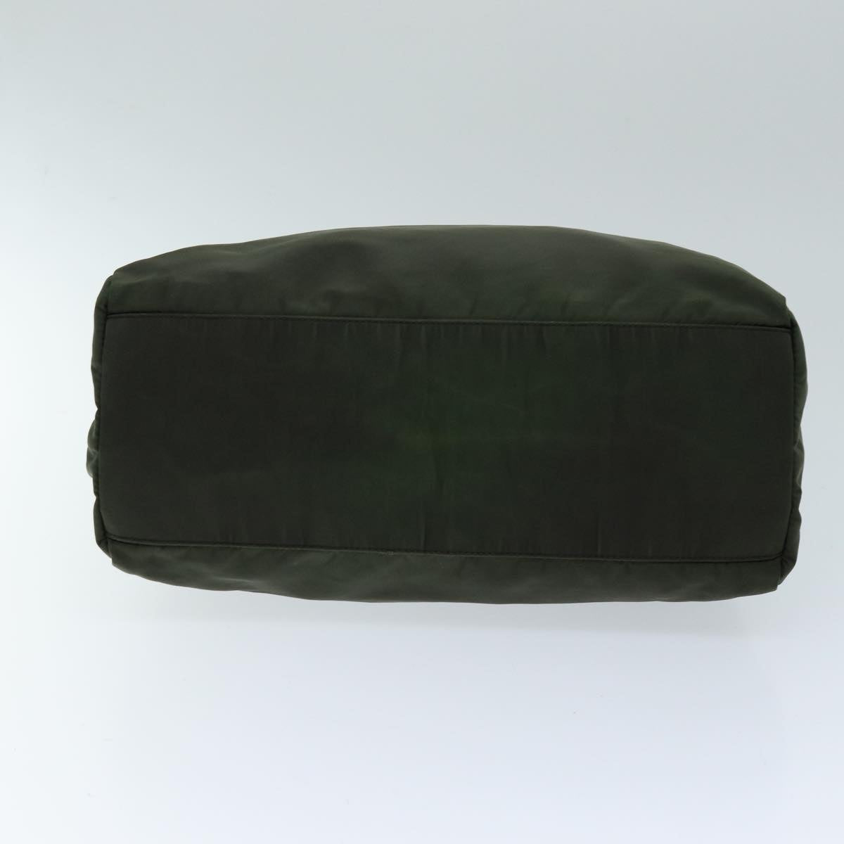PRADA Hand Bag Nylon Green Auth ar11850
