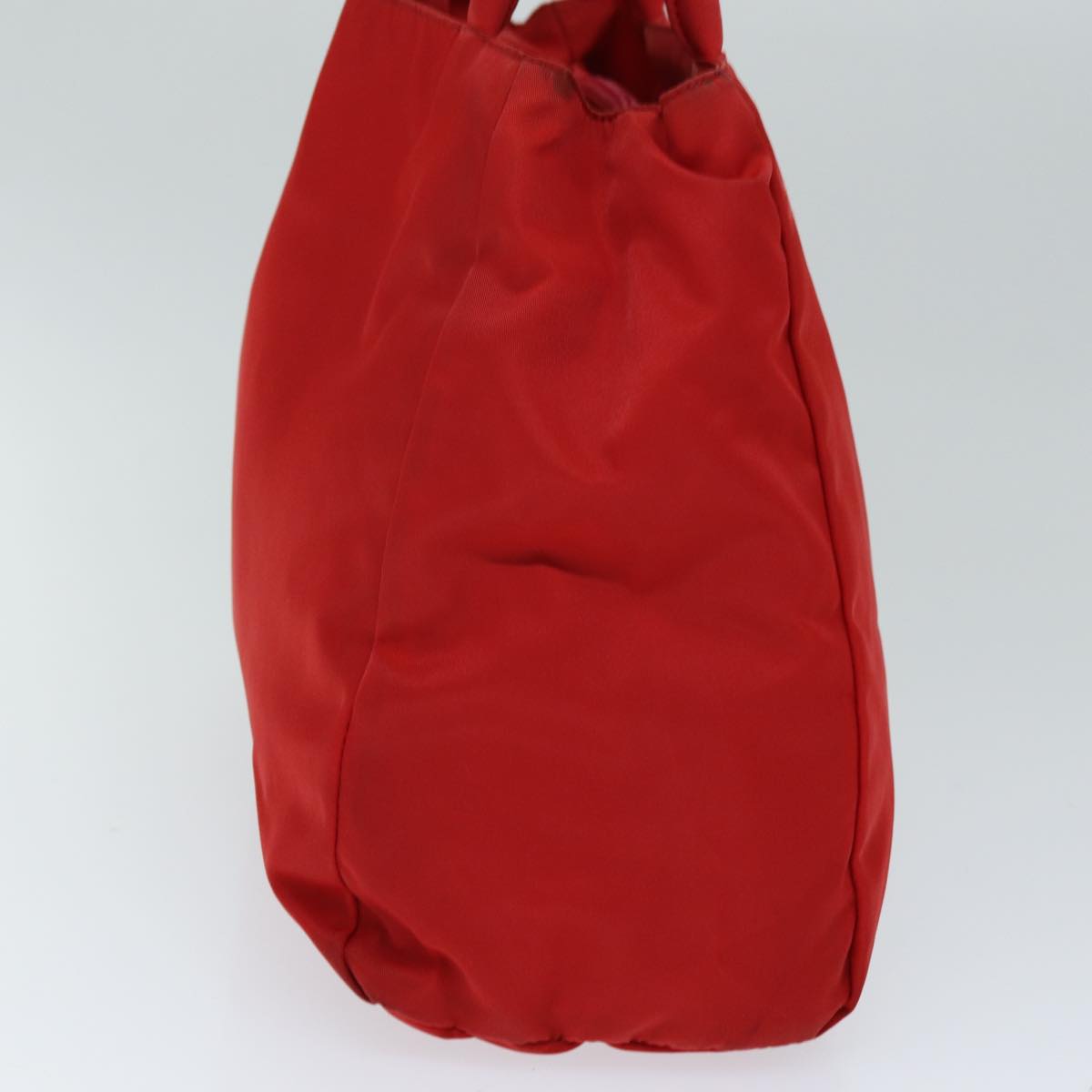PRADA Hand Bag Nylon Red Auth ar11857