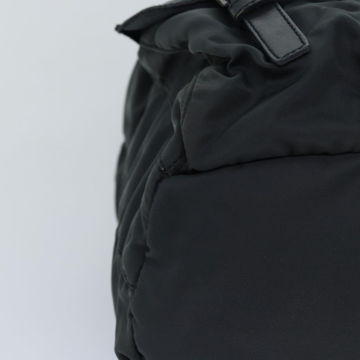 PRADA Backpack Nylon Green Auth ar11863