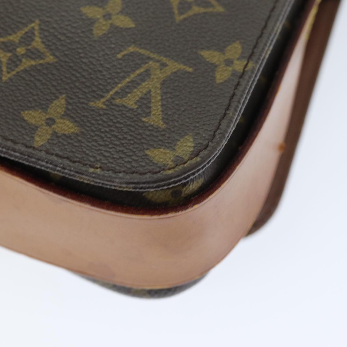 LOUIS VUITTON Monogram Cartouchiere MM Shoulder Bag M51253 LV Auth ar11865