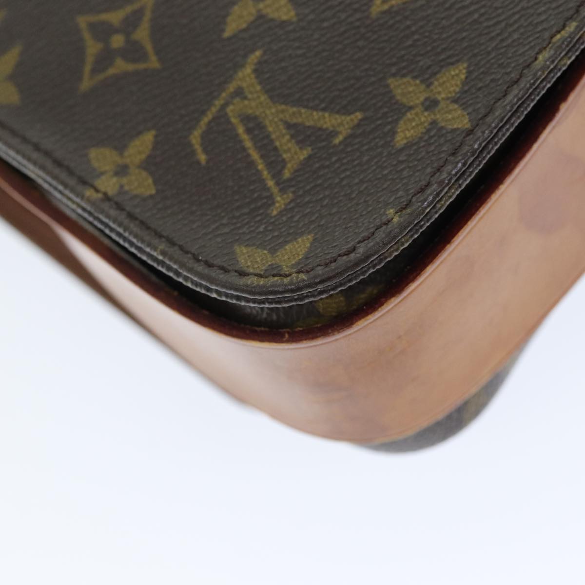 LOUIS VUITTON Monogram Cartouchiere MM Shoulder Bag M51253 LV Auth ar11865